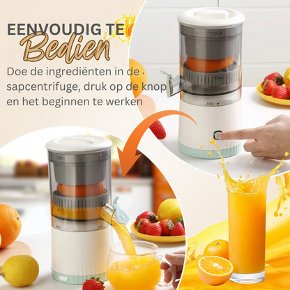 Draagbare Sappers – Oplaadbaar met Krachtige Motor – Compacte Citruspers voor Verse Smoothies Thuis of Onderweg