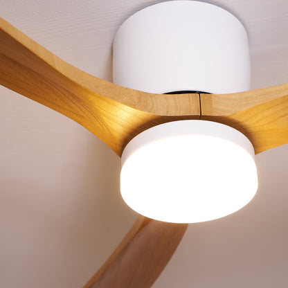 Plafondventilator met led verlichting en houten bladen – Scandinavisch design