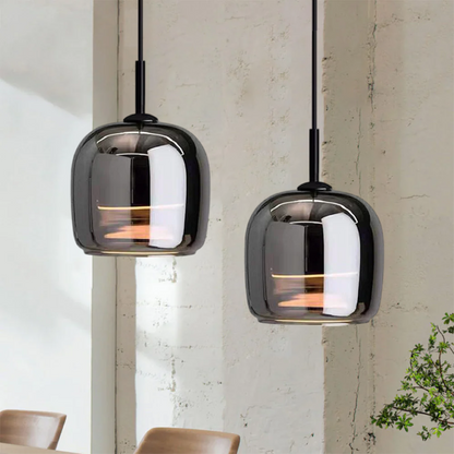Hanglamp van Glas Zwart Modern Design