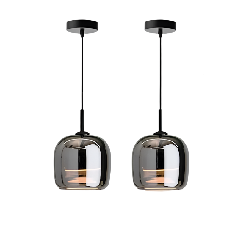 Hanglamp van Glas Zwart Modern Design