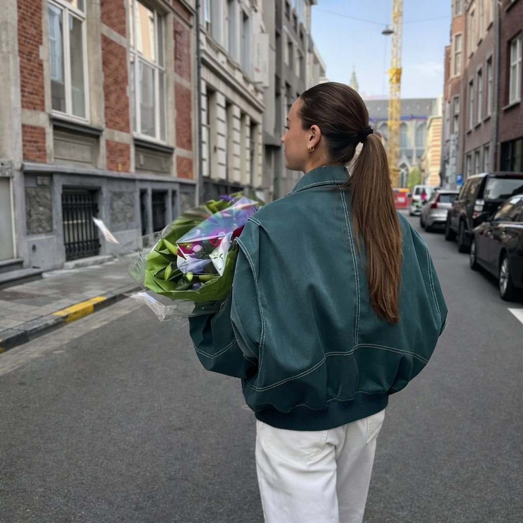 Leren Tussenjas Dames Trendy en Stijlvol
