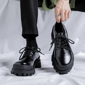 Leren Derbyschoenen voor Mannen Modern Design
