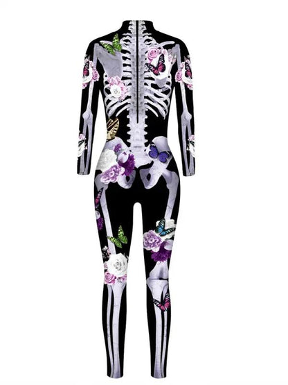 Skelet Bloemen Kostuum Dames Halloween
