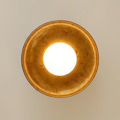 Design Plafondlamp van Glas en Metaal met Geïntegreerde LED – Moderne Ronde Plafondverlichting in Goud, Wit of Nikkel 50 cm