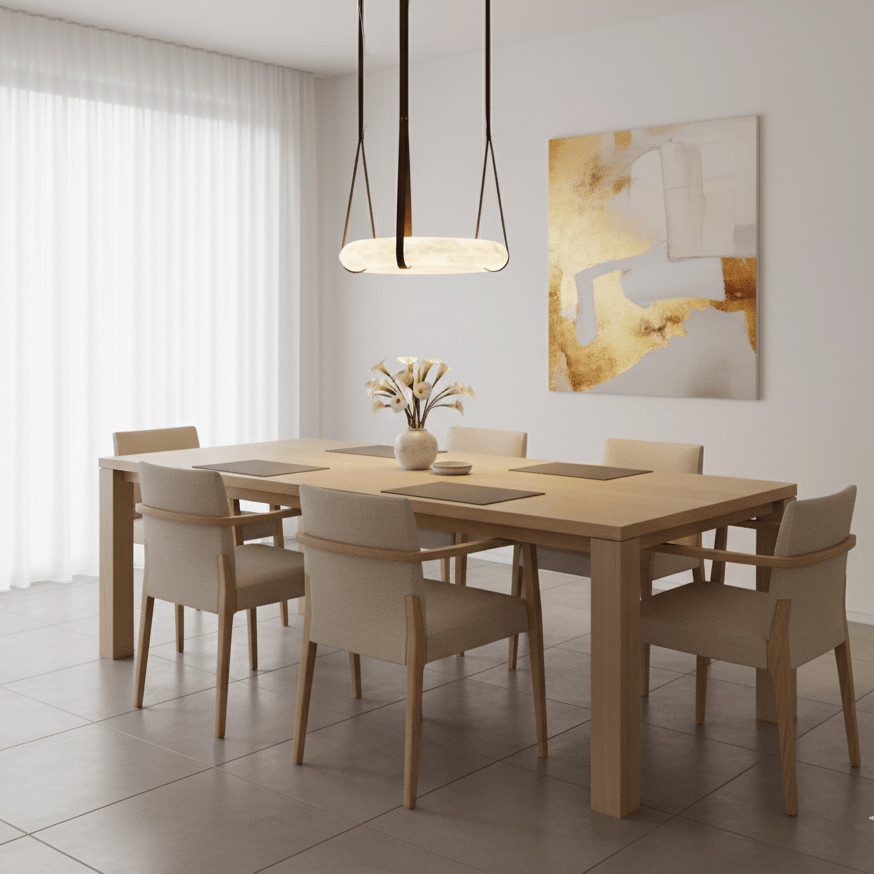 Hanglamp Alabaster Ring LED Donkerbruin Bruin Goud Woonkamer Eetkamer 3000K 4000K 6000K Ø30 Ø120cm Natuursteen Pendellamp