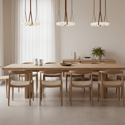 Hanglamp Alabaster Ring LED Donkerbruin Bruin Goud Woonkamer Eetkamer 3000K 4000K 6000K Ø30 Ø120cm Natuursteen Pendellamp