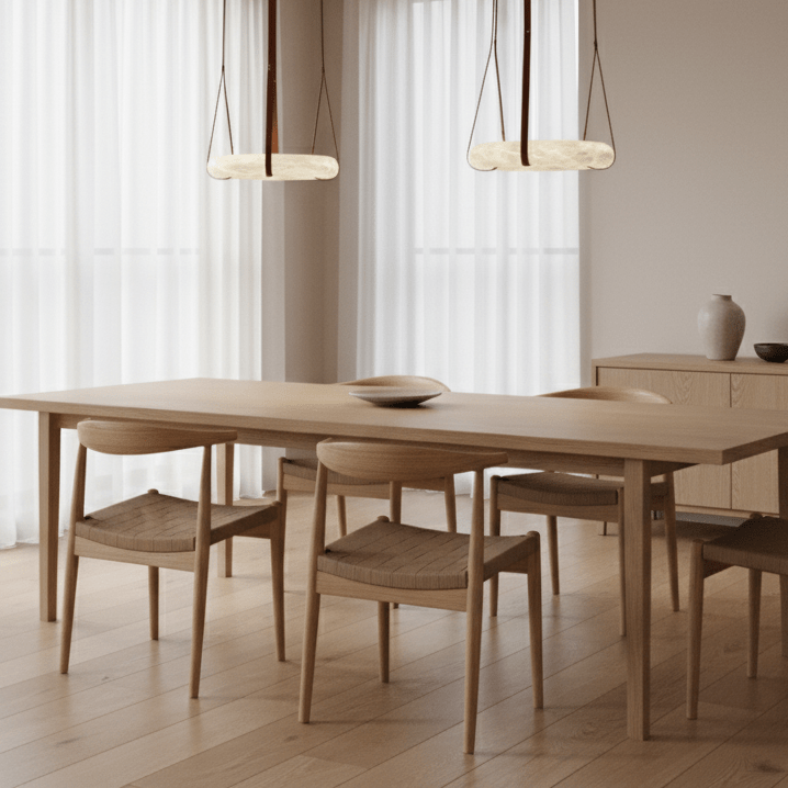 Hanglamp Alabaster Ring LED Donkerbruin Bruin Goud Woonkamer Eetkamer 3000K 4000K 6000K Ø30 Ø120cm Natuursteen Pendellamp