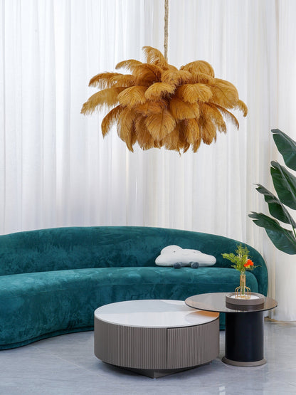 Veren Kroonluchter 56 Handgekleurde Pluimen Messing Fitting Goud Zilver Hollywood Glamour Statement Verlichting
