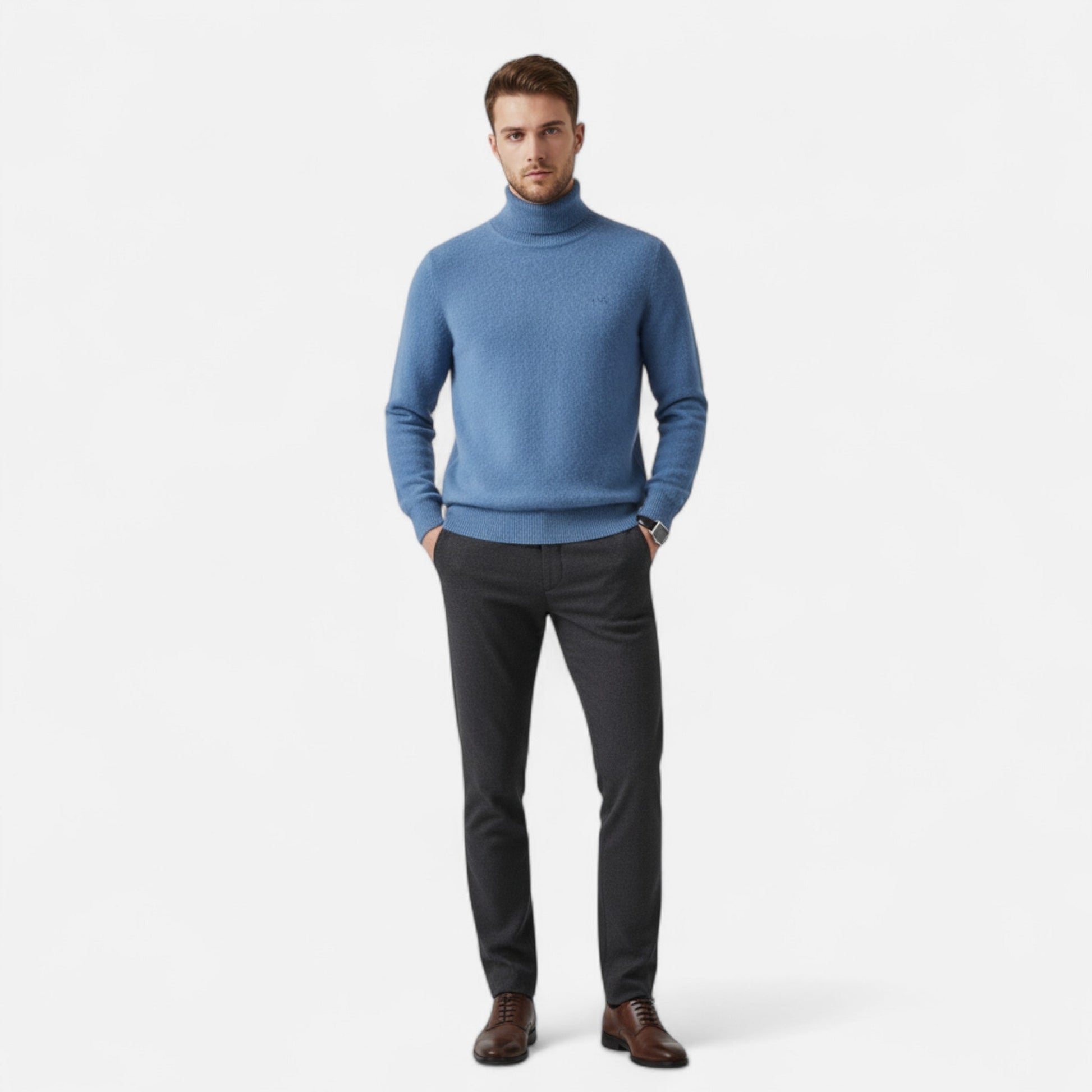 Oude Wereld | Heren Coltrui – Elegant, Comfortabel & Tijdloos Kasjmier 1