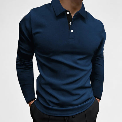 Luca | Elegante Heren Poloshirt Lange Mouw