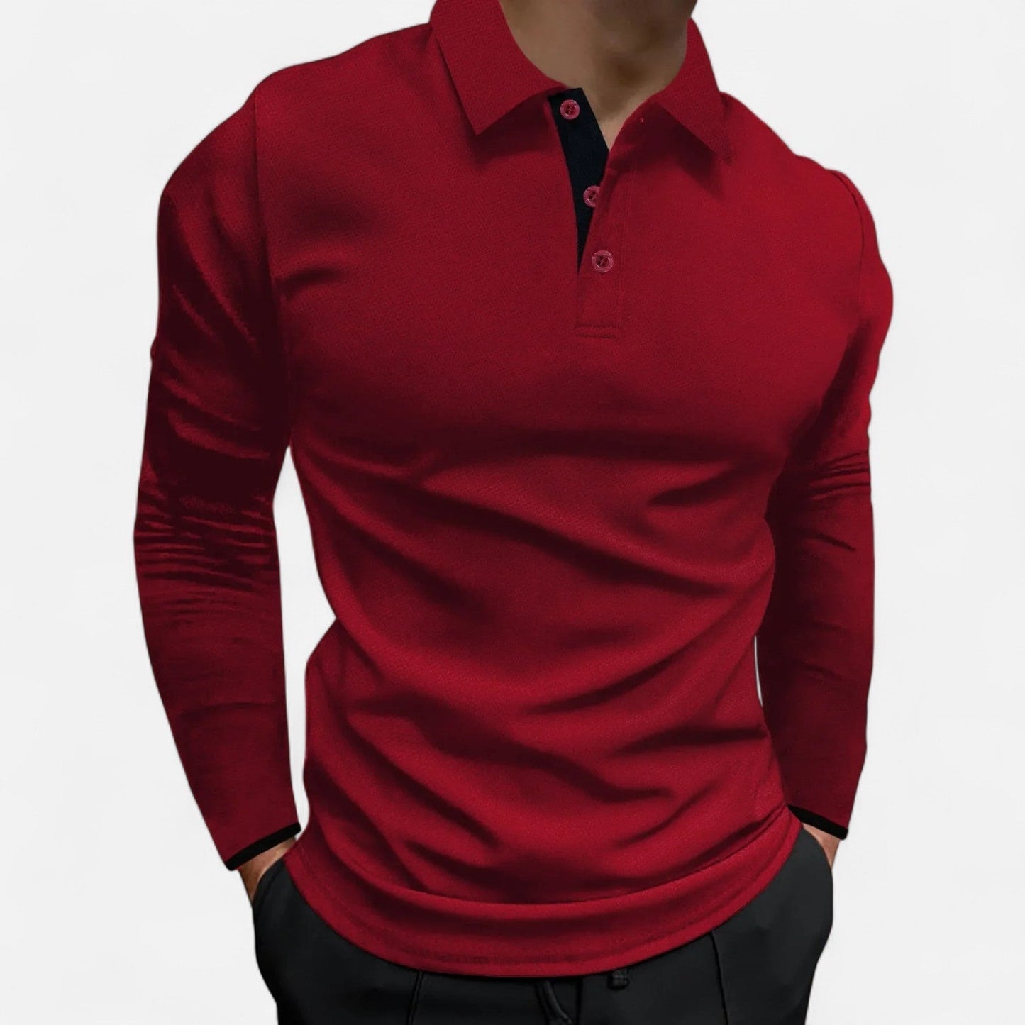 Luca | Elegante Heren Poloshirt Lange Mouw