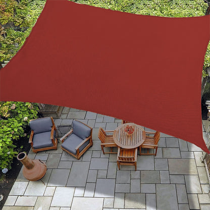 Rechthoekig Waterdicht Schaduwzeil voor Terras Tuin en Zwembad