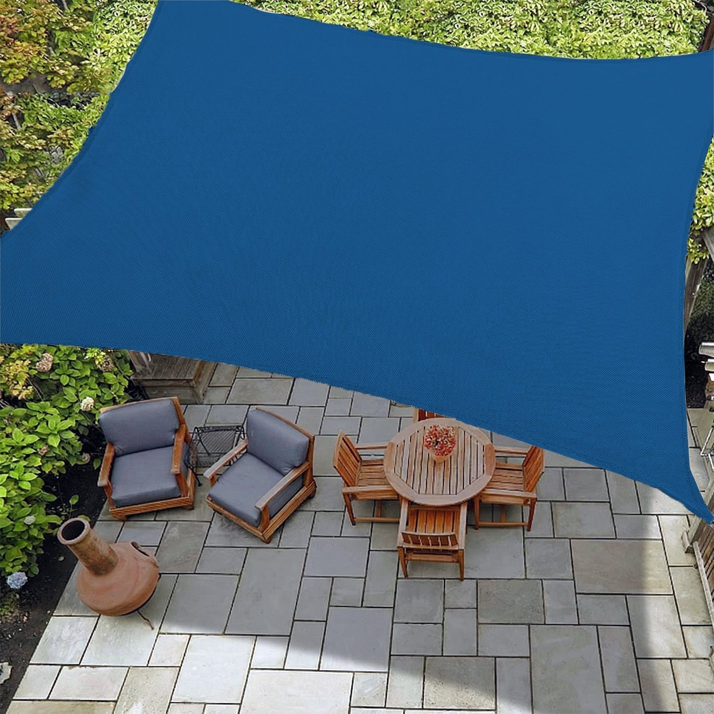 Rechthoekig Waterdicht Schaduwzeil voor Terras Tuin en Zwembad