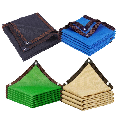 Schaduwdoek HDPE Rechthoekig | UV-werend Zonnescherm voor Tuin Terras Balkon | Windoorlatend Zonnezeil in Beige Zwart Groen Blauw | Schaduwpercentage 85-90% Duurzaam Milieuvriendelijk