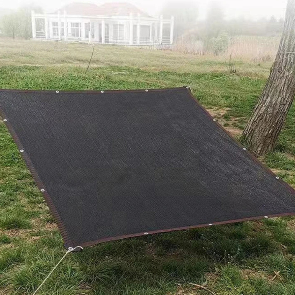 Schaduwdoek Camping HDPE ademend – rechthoekig zonnedoek voor caravan, tent en camperplaats