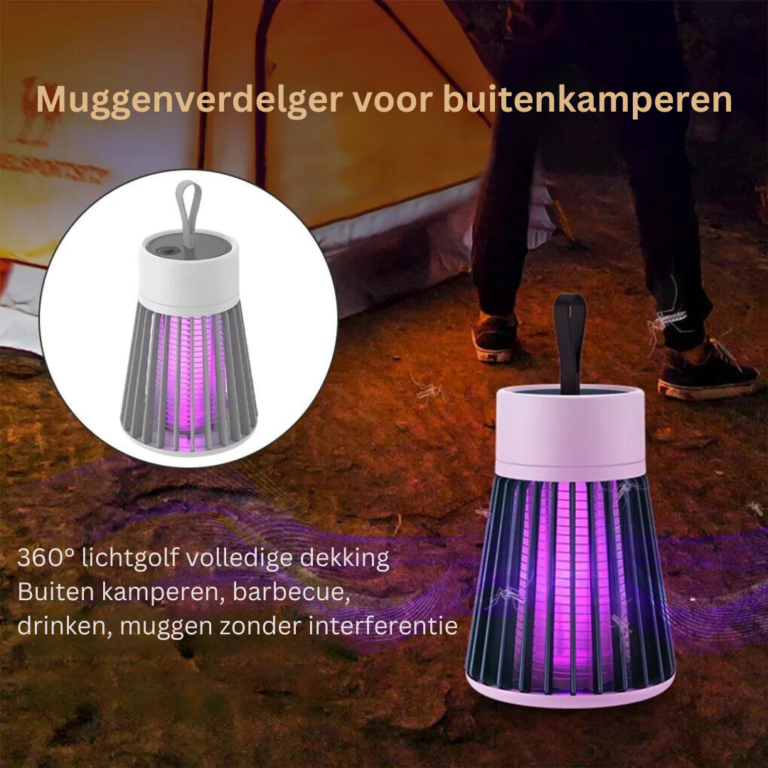 Oplaadbare Muggenverdelger met UV-licht voor Buiten en Binnen | Draagbaar & Chemicaliënvrij