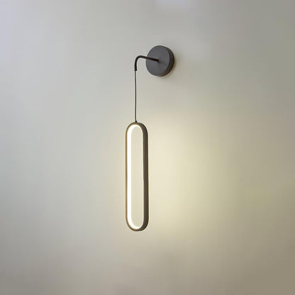 Hangende Wandlamp LED Messing Acryl 68cm Dimbaar Woonkamer Slaapkamer Gang Modern