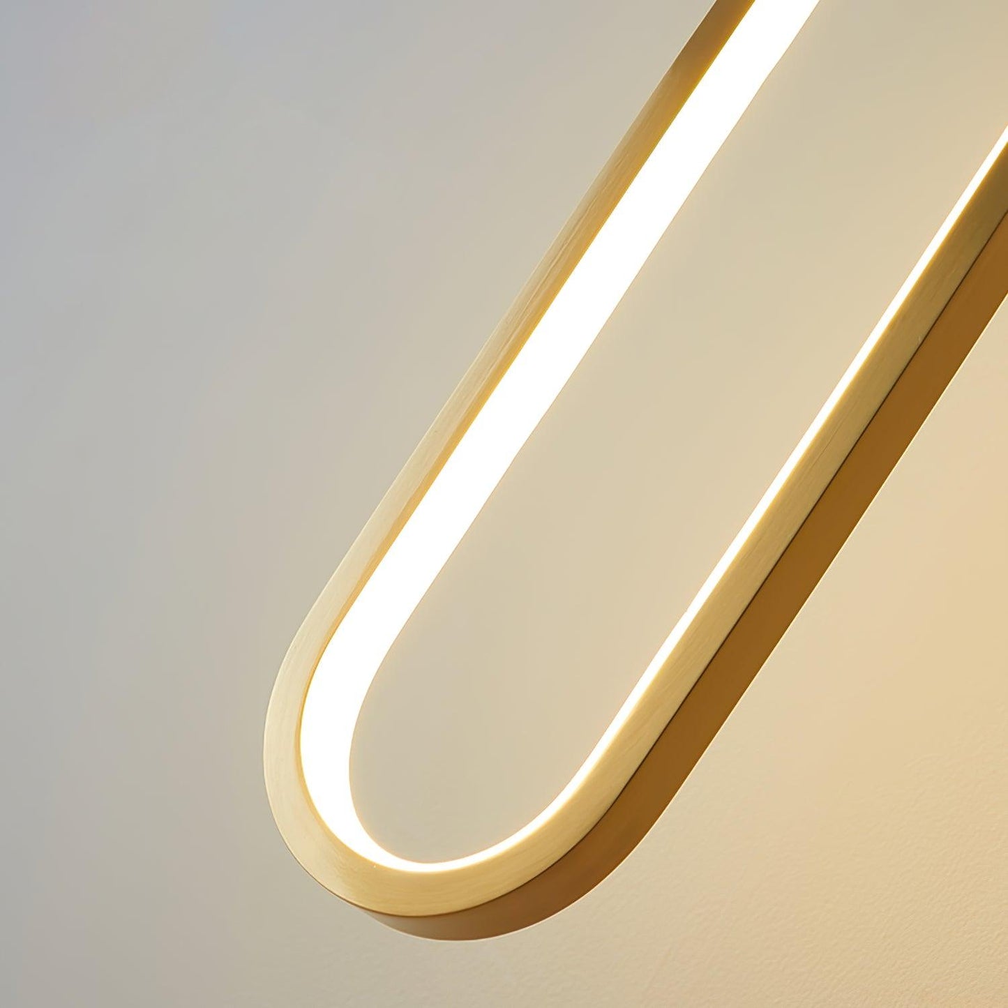 Hangende Wandlamp LED Messing Acryl 68cm Dimbaar Woonkamer Slaapkamer Gang Modern