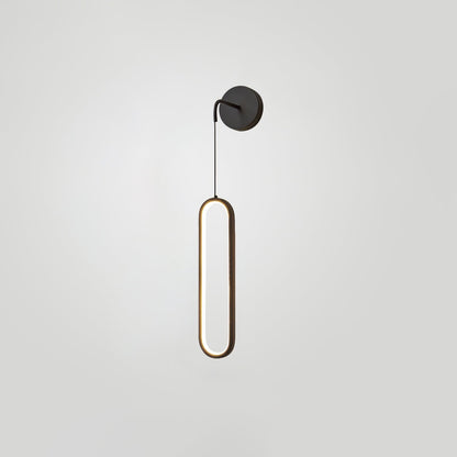 Hangende Wandlamp LED Messing Acryl 68cm Dimbaar Woonkamer Slaapkamer Gang Modern