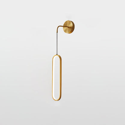 Hangende Wandlamp LED Messing Acryl 68cm Dimbaar Woonkamer Slaapkamer Gang Modern