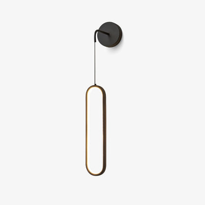 Hangende Wandlamp LED Messing Acryl 68cm Dimbaar Woonkamer Slaapkamer Gang Modern