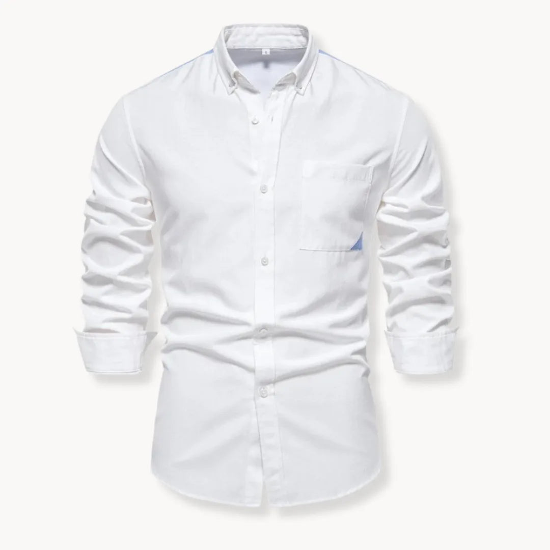 Overhemd met button-down kraag en borstzak