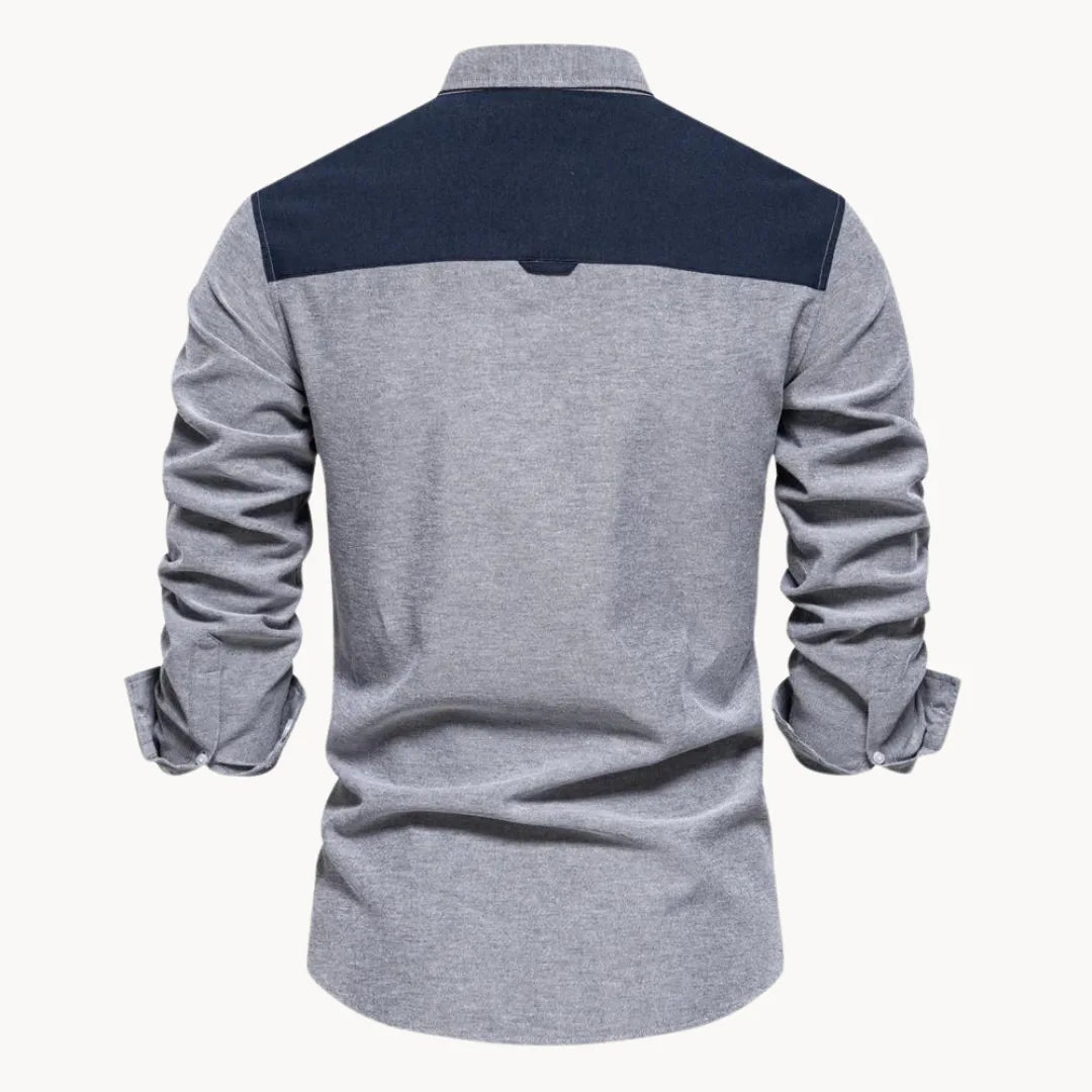 Overhemd met button-down kraag en borstzak