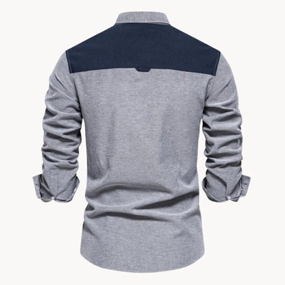 Overhemd met button-down kraag en borstzak