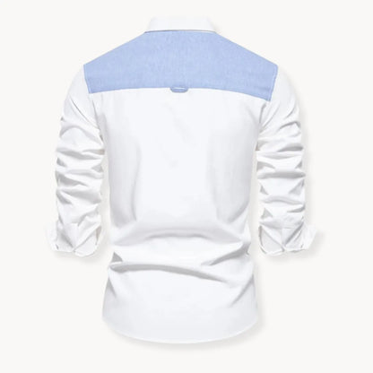Overhemd met button-down kraag en borstzak
