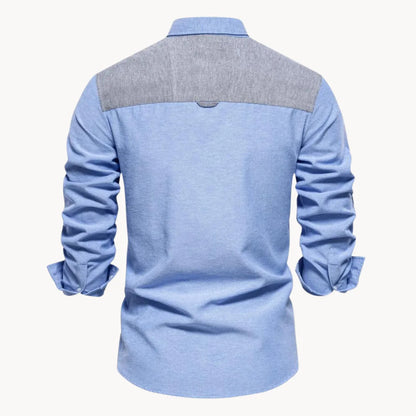 Overhemd met button-down kraag en borstzak