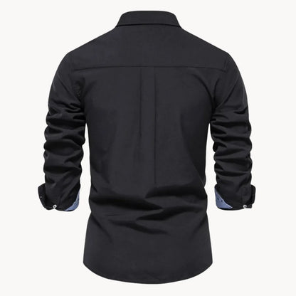 Overhemd met button-down kraag en lange mouwen