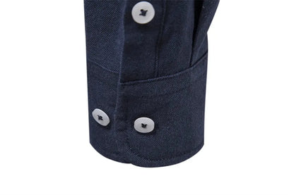 Overhemd met button-down kraag en lange mouwen