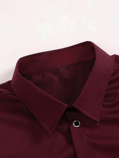 Overhemd met geometrisch patroon en slim fit
