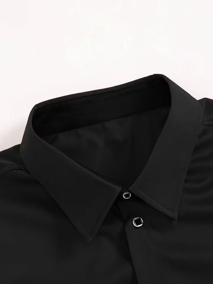 Overhemd met geometrisch patroon en slim fit