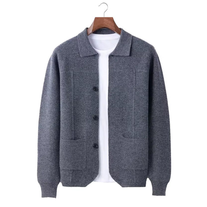 Overhemd van 100% cashmere met knoopsluiting