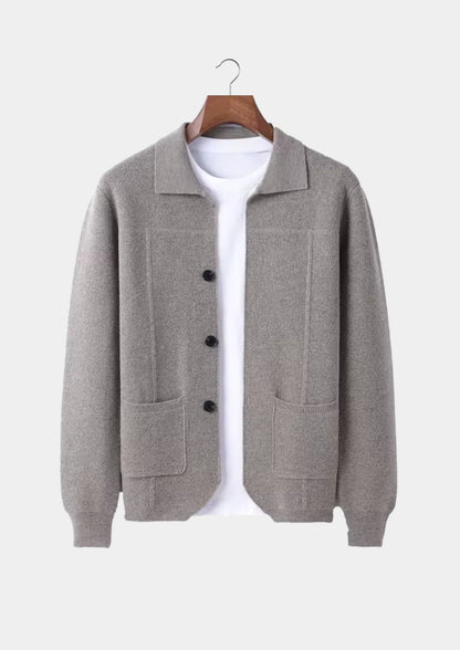 Overhemd van 100% cashmere met knoopsluiting