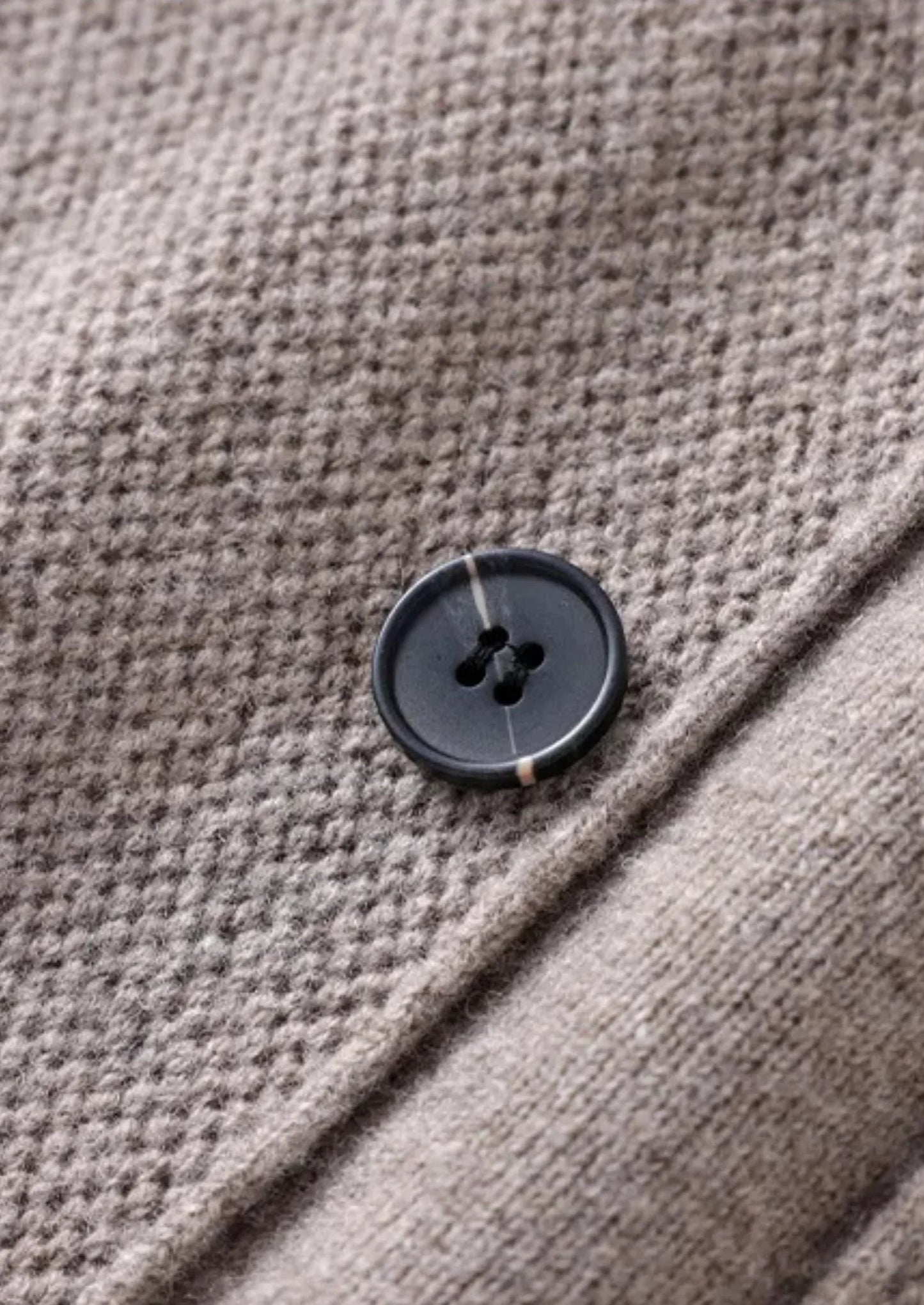 Overhemd van 100% cashmere met knoopsluiting