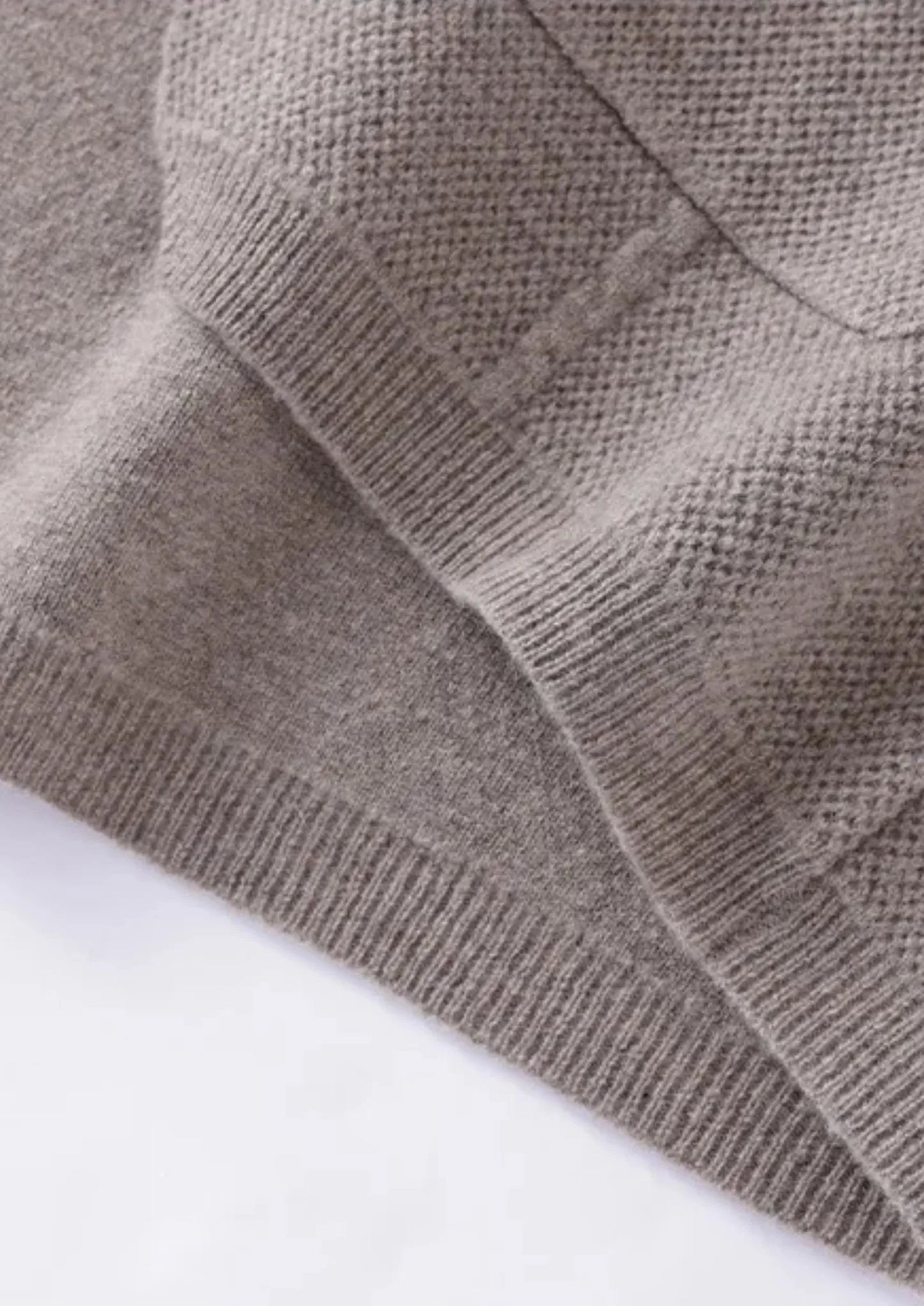 Overhemd van 100% cashmere met knoopsluiting
