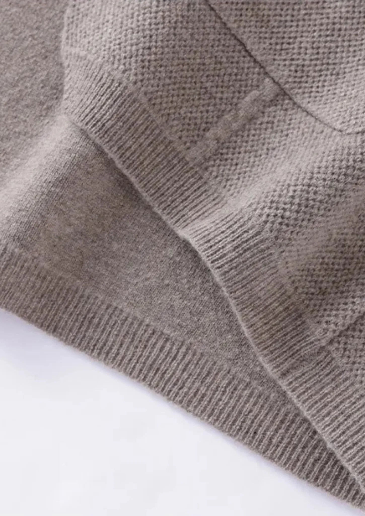 Overhemd van 100% cashmere met knoopsluiting