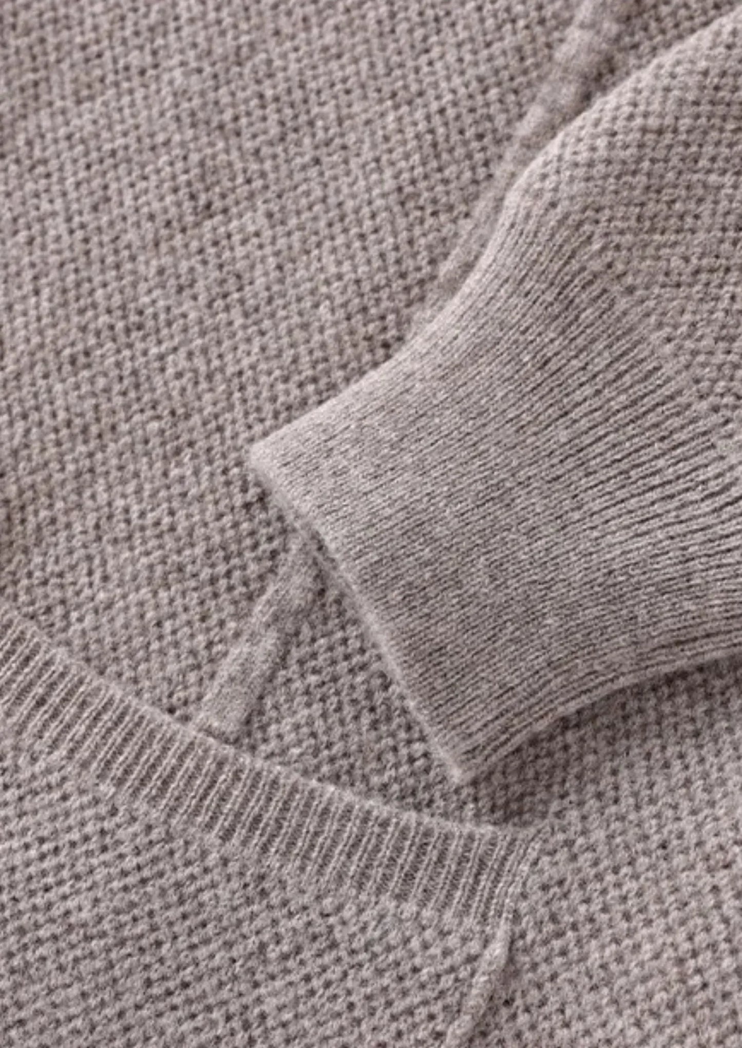 Overhemd van 100% cashmere met knoopsluiting