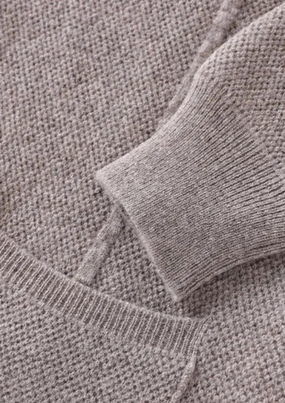 Overhemd van 100% cashmere met knoopsluiting