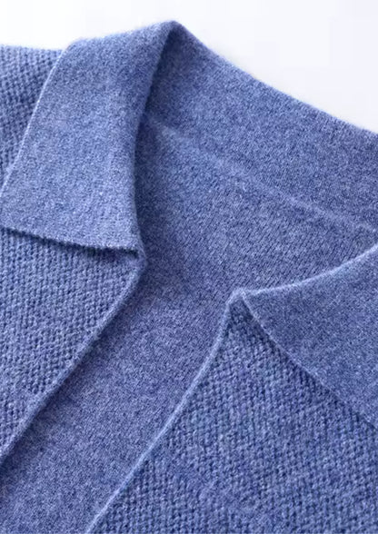 Overhemd van 100% cashmere met knoopsluiting