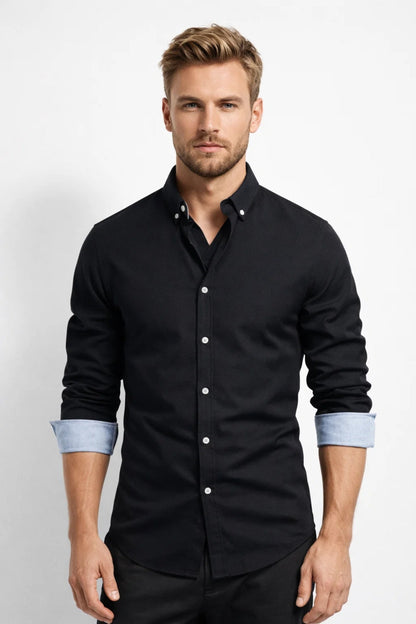 Heren Overhemd Lange Mouw Casual Comfortabel