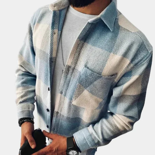 Heren Overshirt Warm en Comfortabel voor de Winter → Heren Overshirt Warme Winterjas voor Buiten - StudioMarella
