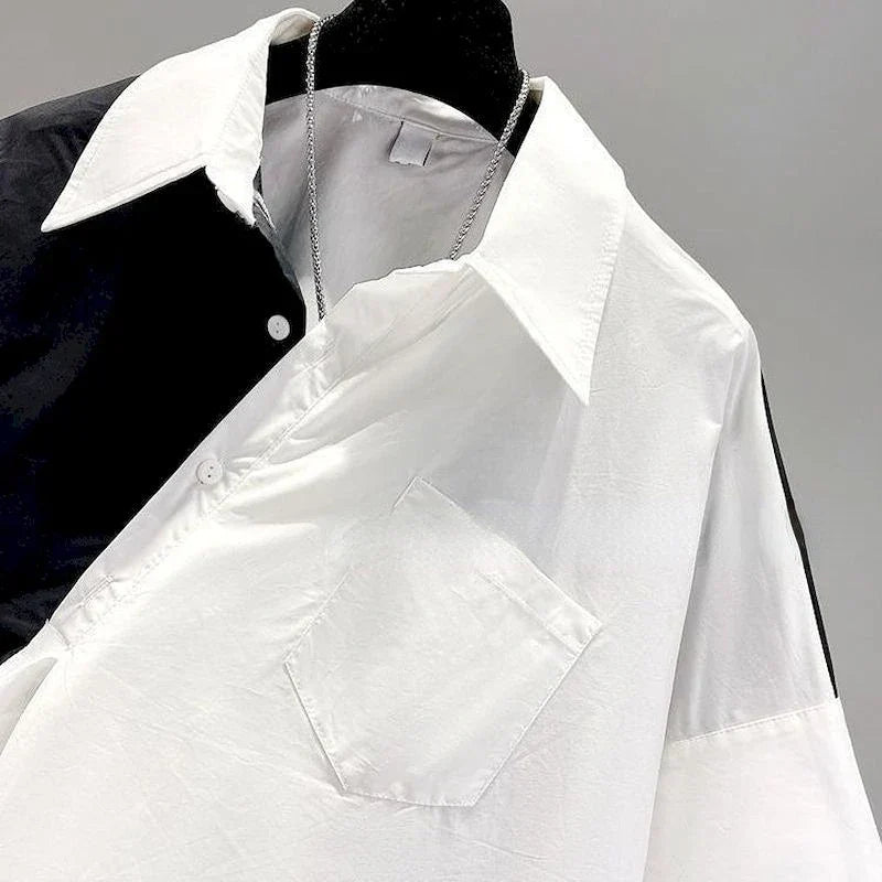 Vrouwelijke Zomerblouse met Kleurrijk Patchwork