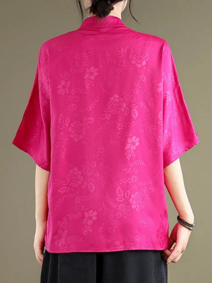 Vrouwelijke Bloemen Blouse Zomerse Stijl