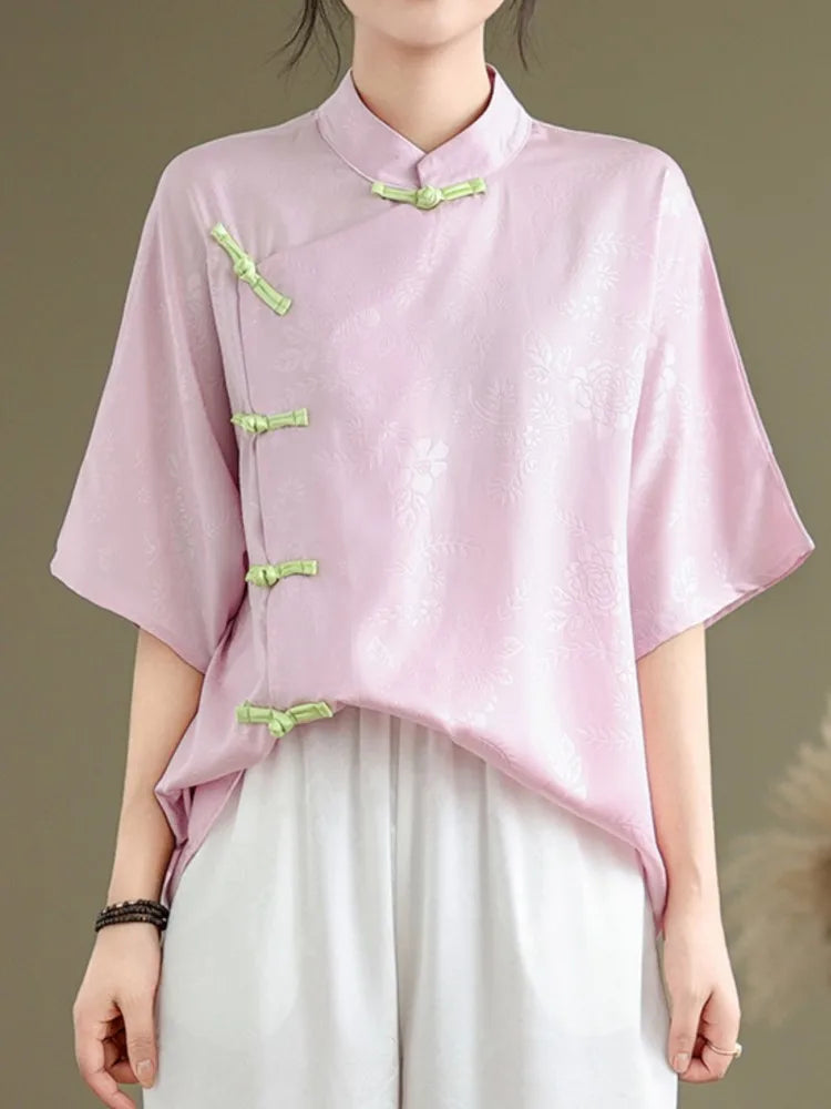 Vrouwelijke Bloemen Blouse Zomerse Stijl