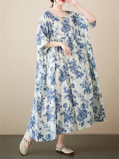 Bloemenjurk Zomerjurk Boho Stijl Vrouwelijk