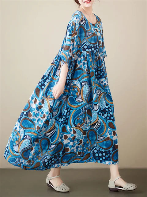 Bloemenjurk Zomerjurk Boho Stijl Vrouwelijk - StudioMarella