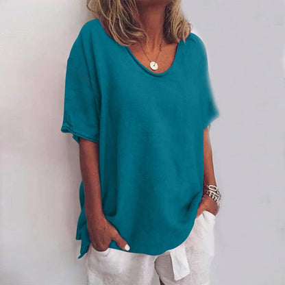 Oversized Damesblouse V-hals | Casual Mode 7